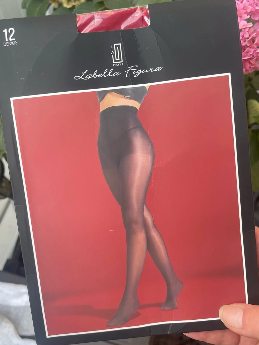 Labella Figura - Sheer Red Tights - Size Medium